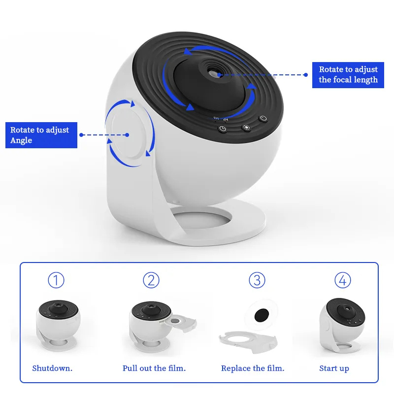 Galaxy Star Projector — Bluetooth Music Sync + Nebula Sky