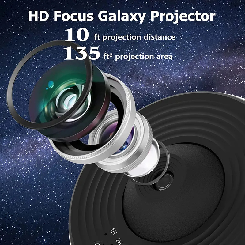 Galaxy Star Projector — Bluetooth Music Sync + Nebula Sky
